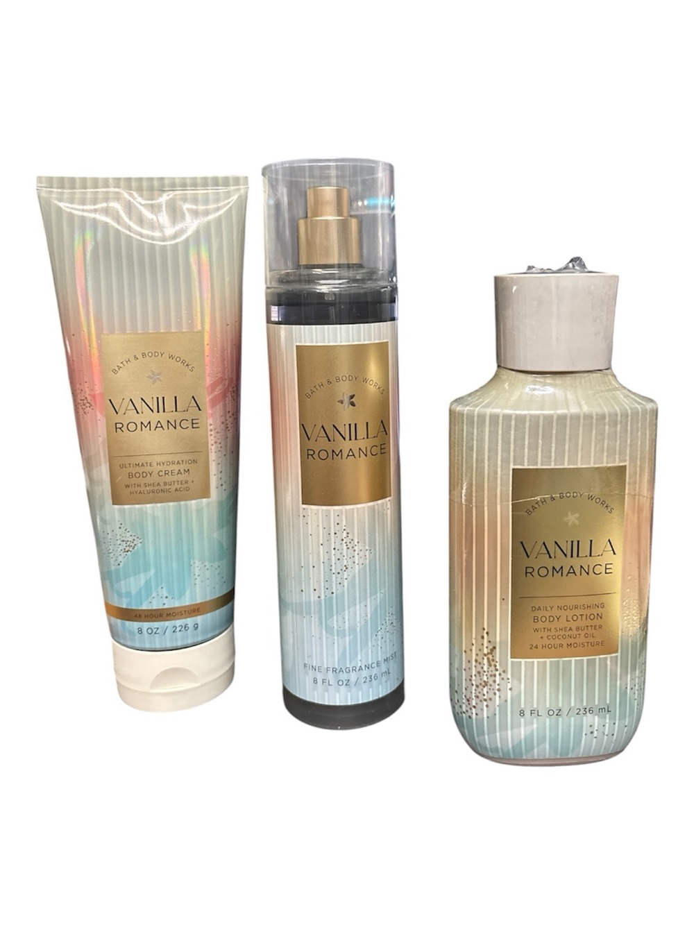 ✨ Bath & Body Works "Vanilla Romance" Luxury Scent Trio 🌟